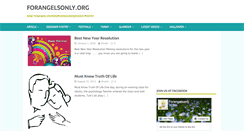 Desktop Screenshot of forangelsonly.org