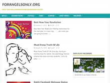 Tablet Screenshot of forangelsonly.org